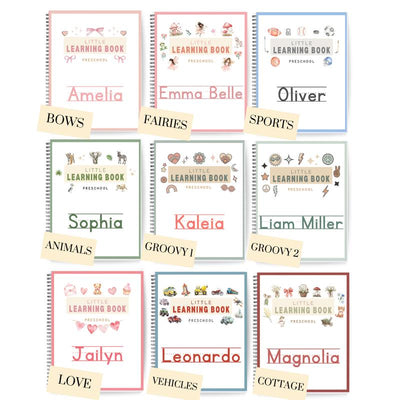 Little Learning Book – Personalized Preschool Activity Book (Reusable Dry-Erase)