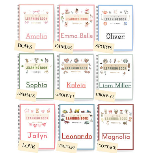 Little Learning Book – Personalized Preschool Activity Book (Reusable Dry-Erase)