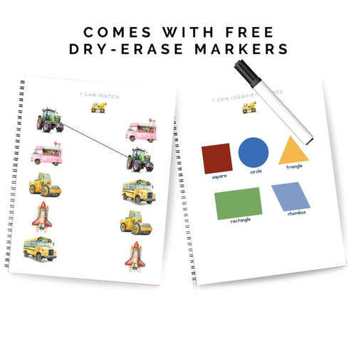 Little Learning Book – Personalized Preschool Activity Book (Reusable Dry-Erase)