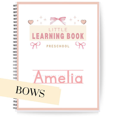 Little Learning Book – Personalized Preschool Activity Book (Reusable Dry-Erase)